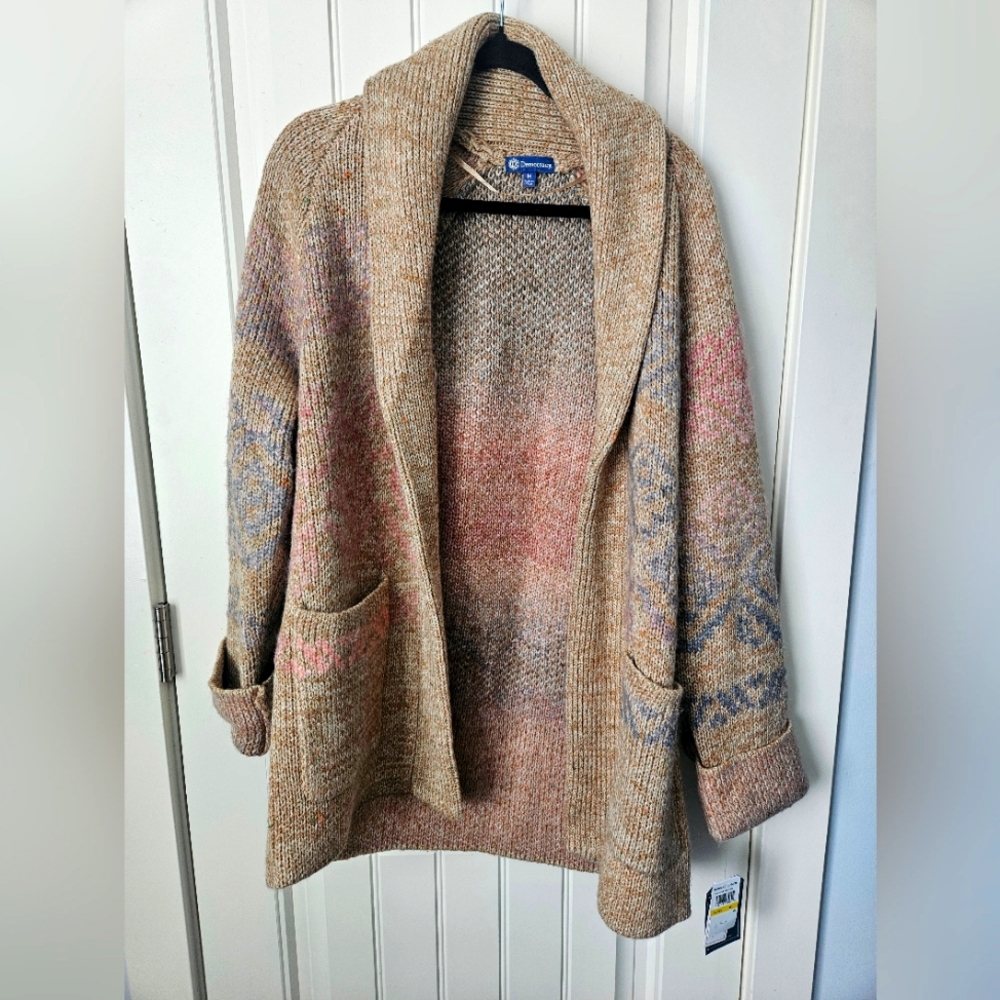 NWT Women's Beige Patterned Jacket